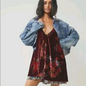 Reversible rare mini dress velvet